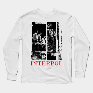 Interpol -- Original Retro Fan Art Design Long Sleeve T-Shirt